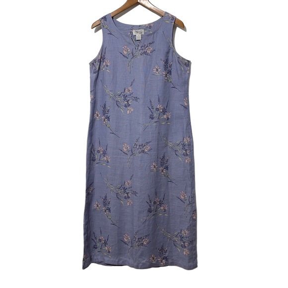 Collection & Co Womens Vintage Linen Floral Dress and Jacket Set - Picture 4 of 10